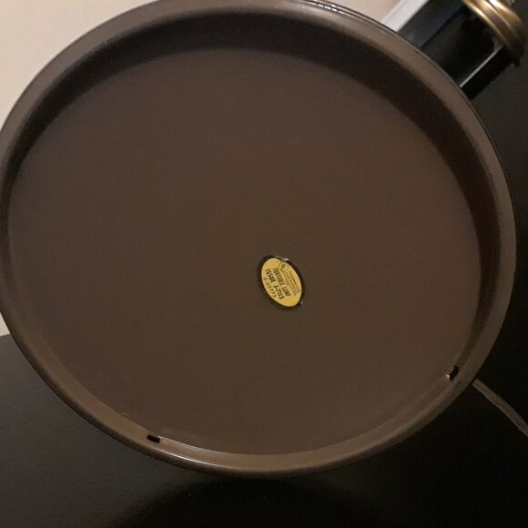 Vintage Brass Banker's Desk Lamp - Picture 4 of 12